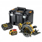 Image du produit : Scie circulaire Dewalt - XR - sans fil - Flexvolt 54 Volts - 190mm compatible rail de guidage - 2 batteries Dewalt 2Ah | DCS579T2-QW