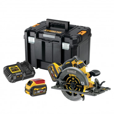 Scie circulaire Dewalt - XR - sans fil - Flexvolt 54 Volts - 190mm compatible rail de guidage - 2 batteries Dewalt 2Ah | DCS579T2-QW