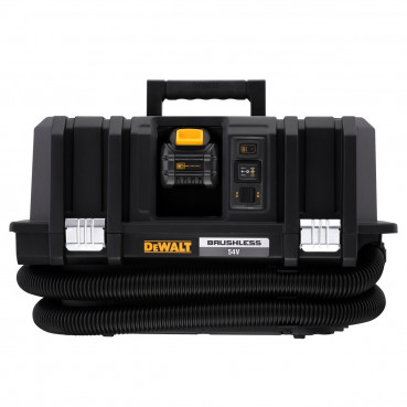 Aspirateur Dewalt TSTAK - XR - sans fil - Flexvolt 54 Volts - 2Ah li-ion brushless eau et poussières classe M | DCV586MT2-QW