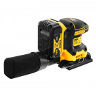 Image du produit : Ponceuse Dewalt 1/4 de feuille - XR - sans fil - 18 Volts - brushless - 2 batteries Dewalt 5Ah | DCW200P2-QW