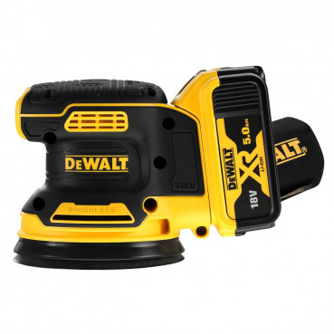 Ponceuse excentrique Dewalt - XR - sans fil - 18 Volts - 125mm 2 x 5Ah li-ion brushless | DCW210P2-QW