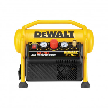 Compresseur Dewalt 6 litres - portable, rapport poids puissance idéal pour les petits et moyens outils | DPC6MRC-QS