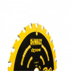 Image du produit : Lame Dewalt pour scie circulaire portative extrême, 165 x 20mm - 24 dents | DT10300-QZ