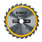 Image du produit : Lame Dewalt pour scie circulaire stationnaire construction 250 x 30mm - 24 dents | DT1956-QZ