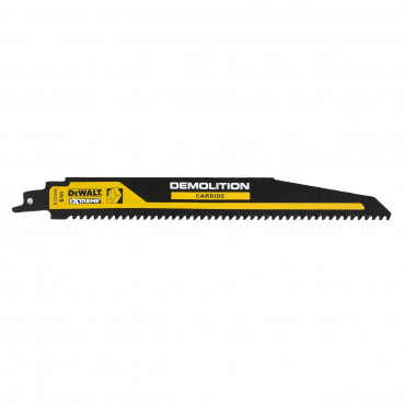 Lame Dewalt Dewalt pour scie sabre carbure 230mm bois avec clous 6TPI 1pk | DT20439-QZ