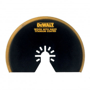 Lame Dewalt diamètre 100mm titanium semi circulaire pour découpeur ponceur, outil multifonctions (multi-cutter) | DT20709-QZ