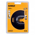 Image du produit : Lame Dewalt diamètre 100mm BIM semi circulaire moyeu déporté pour découpeur ponceur, outil multifonctions (multi-cutter) | DT20710-QZ