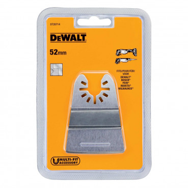 Spatule 52mm rigide pour racler pour découpeur ponceur, outil multifonctions (multi-cutter) Dewalt | DT20714-QZ