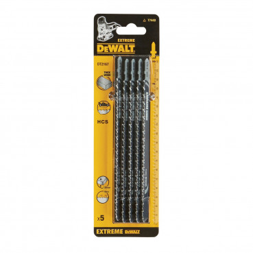 Lame Dewalt pour scie sauteuse bois HCS profondeur de coupe inférieur 155mm attache en T | DT2167-QZ