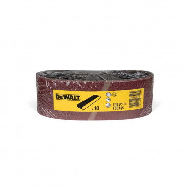 Papier à ponçer - abrasif pour ponceuse à bande - multi-usages pour bois, peinture, métal Grain 40 - 75 x 533mm Dewalt | DT3301-QZ