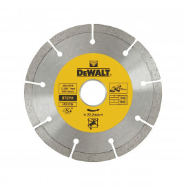 Disque diamant fritté segmenté pour matériaux de construction/béton 125 x 22.2mm Dewalt | DT3711-QZ