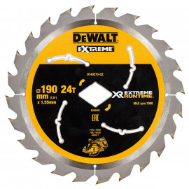 Lame Dewalt pour scie circulaire portative 190mm - XR - sans fil - extrême runtime | DT40270-QZ