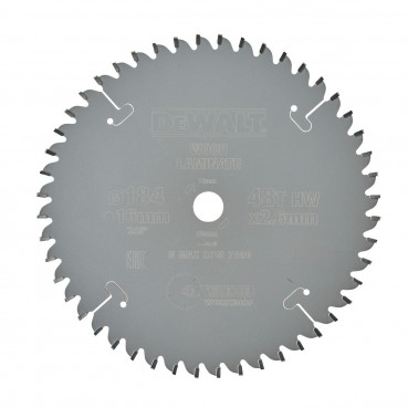 Lame Dewalt pour scie circulaire portative extrême workshop, 184 x 16mm - 48 dents | DT4092-QZ