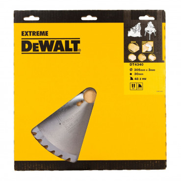 Lame Dewalt pour scie circulaire stationnaire extrême workshop 305 x 30mm - 48 dents | DT4340-QZ