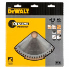 Image du produit : Lame Dewalt pour scie circulaire stationnaire extrême workshop 216 x 30mm - 60 dents | DT4350-QZ