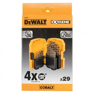 Coffret plastique de 29 forets métal extrême cobalt hss-co Dewalt | DT4957-QZ