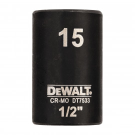 Douilles Impact à chocs diamètre 15mm 1/2" Dewalt | DT7533-QZ