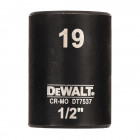 Image du produit : Douilles Impact à chocs diamètre 19mm 1/2" Dewalt | DT7537-QZ