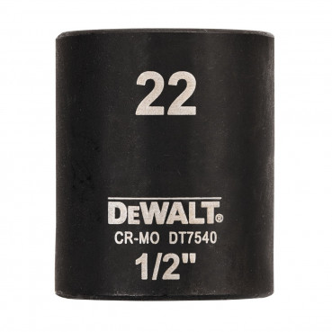 Douilles Impact à chocs diamètre 22mm 1/2" Dewalt | DT7540-QZ