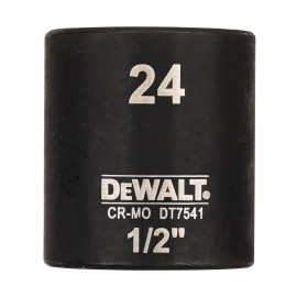 Douilles Impact à chocs diamètre 24mm 1/2" Dewalt | DT7541-QZ