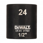 Image du produit : Douilles Impact à chocs diamètre 24mm 1/2" Dewalt | DT7541-QZ