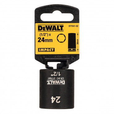 Douilles Impact à chocs diamètre 24mm 1/2" Dewalt | DT7541-QZ