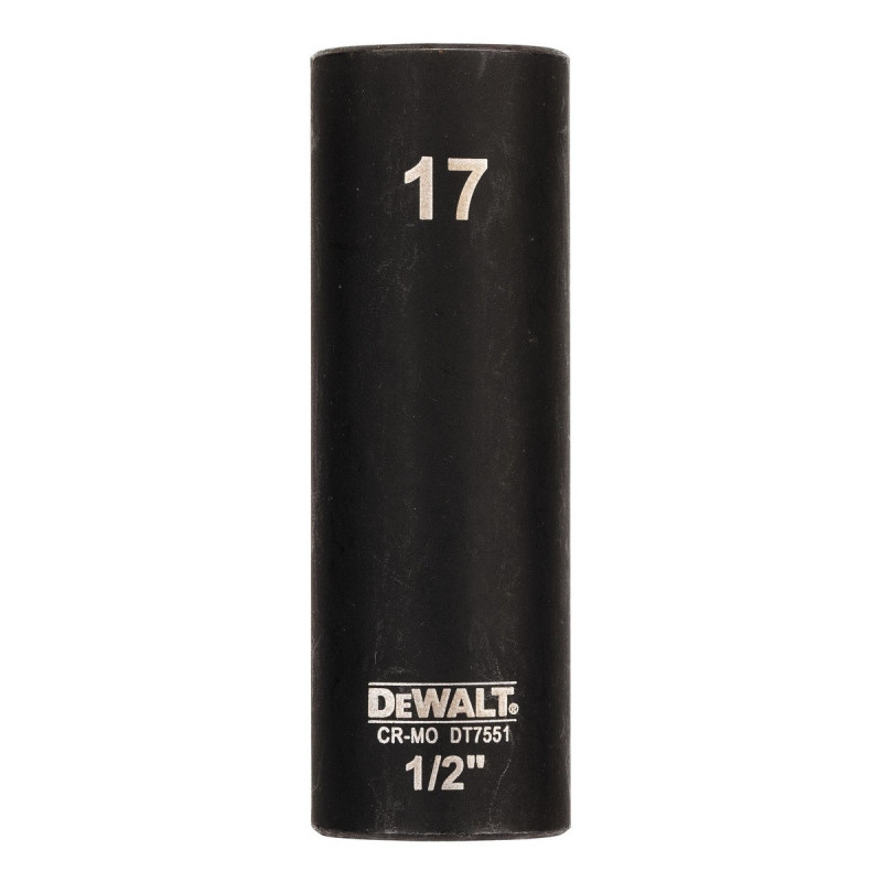 Douilles Impact à chocs diamètre 17mm 1/2" Dewalt | DT7551-QZ