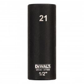 Douilles Impact à chocs diamètre 21mm 1/2" Dewalt | DT7555-QZ