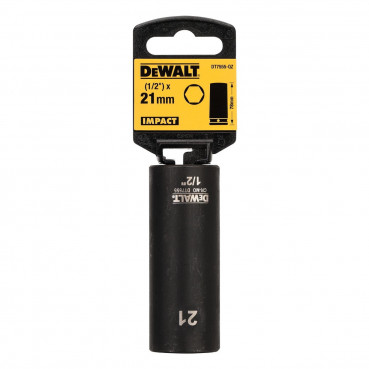 Douilles Impact à chocs diamètre 21mm 1/2" Dewalt | DT7555-QZ