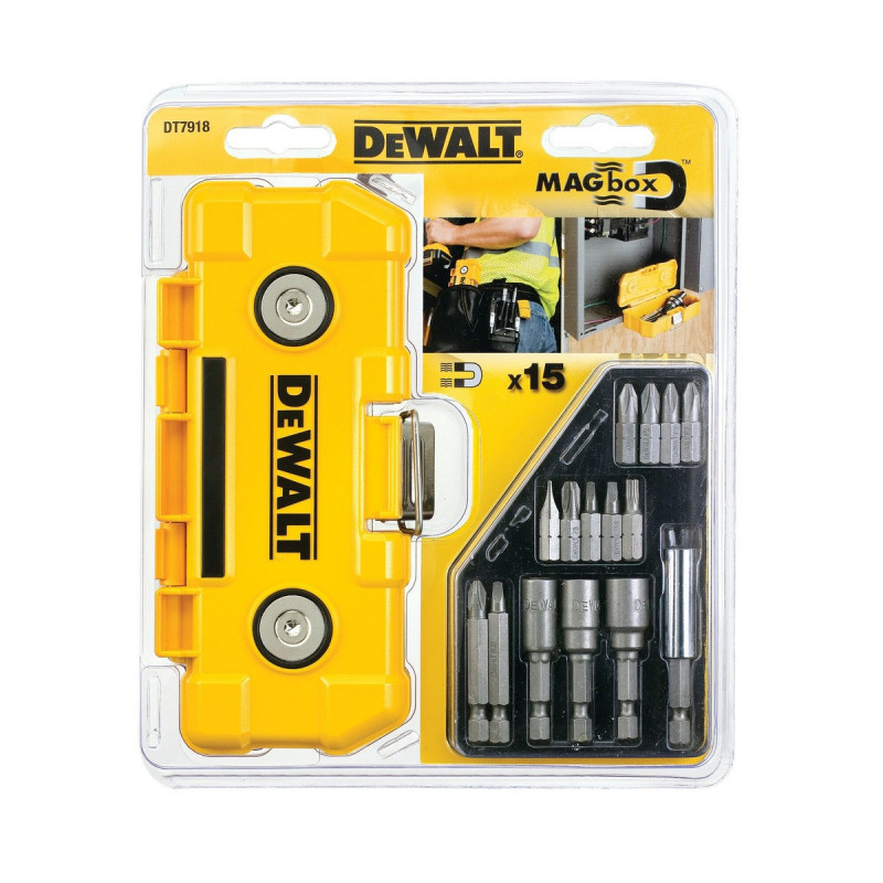 Coffret MagBox magnétique avec embouts de vissage Dewalt 25mm et 50mm | DT7918-QZ