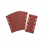 Image du produit : 1/3 feuille abrasive, papier à poncer pour ponceuse vibrante velcro Grain 80 - 8 trous 93 x 190mm Dewalt | DT8621-QZ