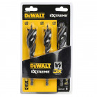 Image du produit : 3 mèches à bois 3 pointes extrême diamètres 16, 20, 25mm Dewalt | DT90237-QZ