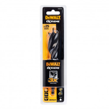 Mèche à bois Dewalt 3 pointes extrême 25 x 152mm | DT90243-QZ