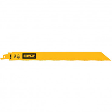 Lame Dewalt 304mm - 10TPI pour scie sabre (récipro) BIM pour la coupe du métal épais | DT90389-QZ