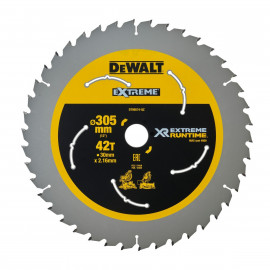 Lame Dewalt pour scie circulaire stationnaire - XR - sans fil - runtime - 305 x 30mm - 42 dents | DT99574-QZ