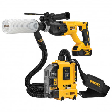 Aspirateur Dewalt portable - XR - sans fil - 18 Volts - 2Ah li-ion brushless | DWH161D1-QW