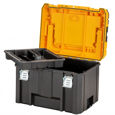 Coffret TSTAK ip54 grande contenance avec organiseur supérieur et longue poignée Dewalt | DWST83343-1