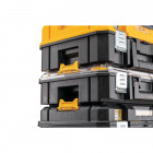 Image du produit : Coffret TSTAK ip54 petite contenance avec organiseur supérieur et longue poignée supérieure Dewalt | DWST83344-1