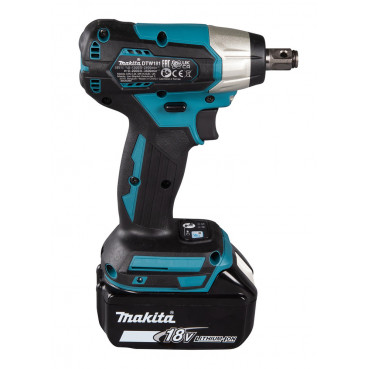 Boulonneuse à chocs Makita LXT 18 Volts - sans fil Lithium (Li-Ion) - 3 Ah - 180 Nm - carré 1/2" | DTW181RFJ