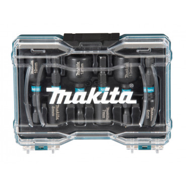 Coffret Makita 6 douilles à queue Impact BLACK - filetage 1/4" | E-15768