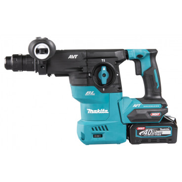 Perforateur burineur Makita SDS-Plus XGT 40 Volts MAX Lithium (Li-Ion) - 4 Ah - 30mm - 3,9 J - force de frappe 3,9 joules - poids 4,6kg | HR009GM202