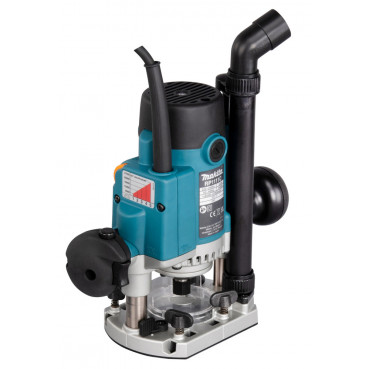 Défonceuse Makita 1 100 Watts - 6 / 6,35 / 8mm - 1100 Watts - capacité de plongée 0 - 57mm - pince diamètre 8mm - poids 3,3kg | RP1111CJ