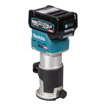 Affleureuse-défonceuse Makita XGT 6 et 8mm - 40 Volts MAX - sans fil Lithium (Li-Ion) - 4 Ah - poids 2,2kg - capacité de plongée 0 - 40mm - pince diamètre 6 / 8mm | RT001GM208