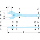 Image du produit : Clé à molette Facom ajustement rapide, manche métal - ouverture 38mm - longueur 254mm | 101.10