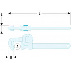 Image du produit : Clés modèle "Stillson" - Acier Facom | 131A.36