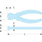 Image du produit : Pince coupante Facom devant - outil version SLS - 1.6mm - longueur 160mm | 190.16CPESLS