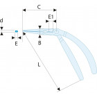 Image du produit : Pince universelle coudée - longueur 200mm Facom | 193.20G