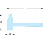 Image du produit : Marteau de mécanicien Facom - rivoir - 117 x 42mm | 200H.42