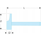 Image du produit : Marteau Facom à piquer les soudures - 180 x 21mm | 213H.40