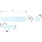 Image du produit : Jeu de 2 tarauds (ébaucheur et finisseur) standard - M3 Facom | 227.3X50T2